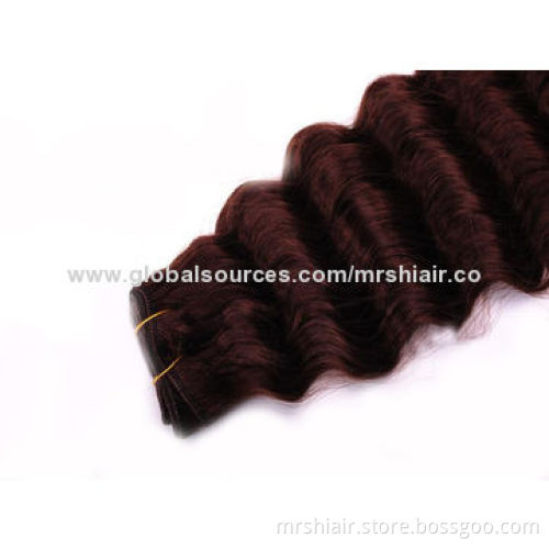 22-inch Color Curly Human Hair Weave